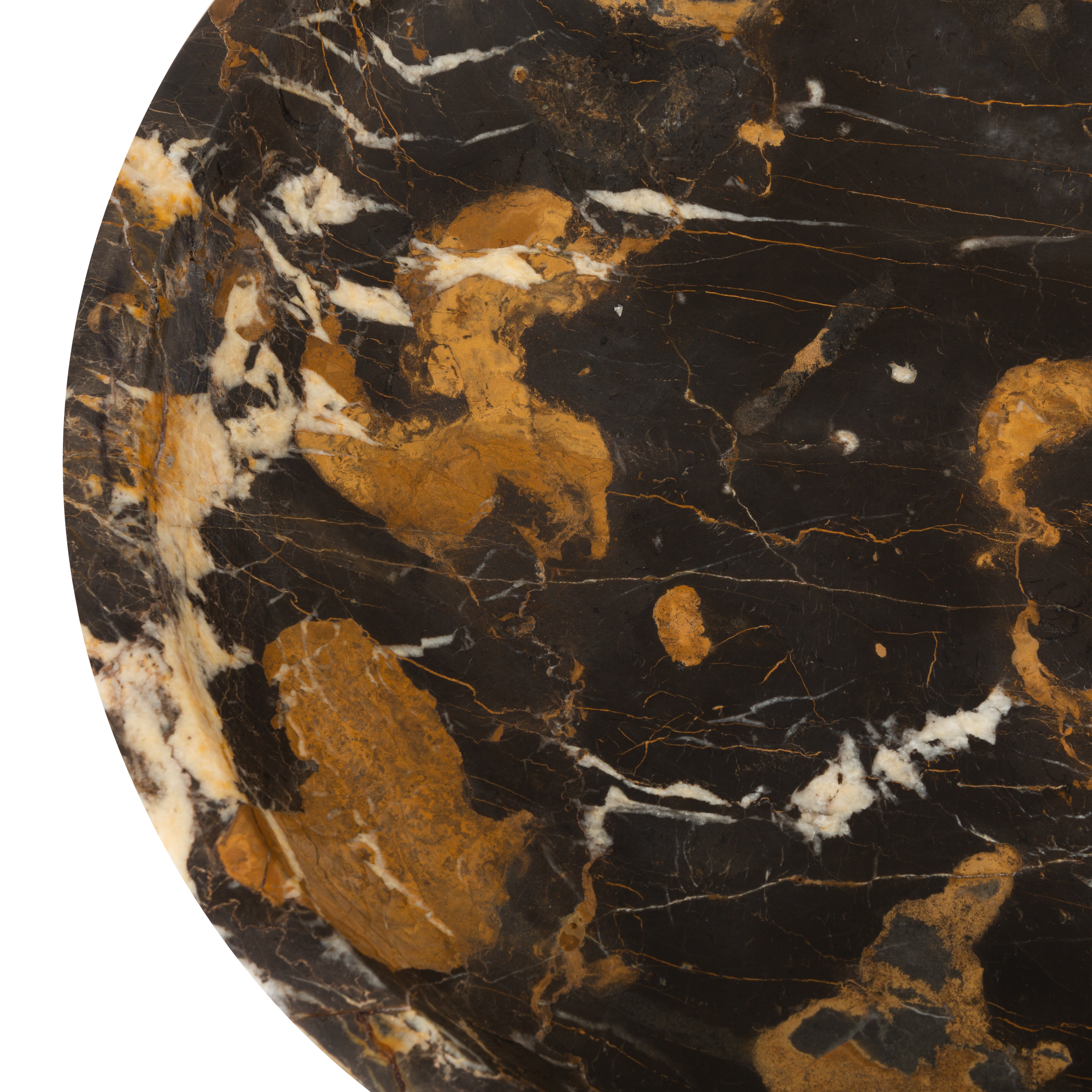 Provides elements of elegance and sophistication, the Honed Marble Bowl features rich brown and gold tones which brings warmth into your space.