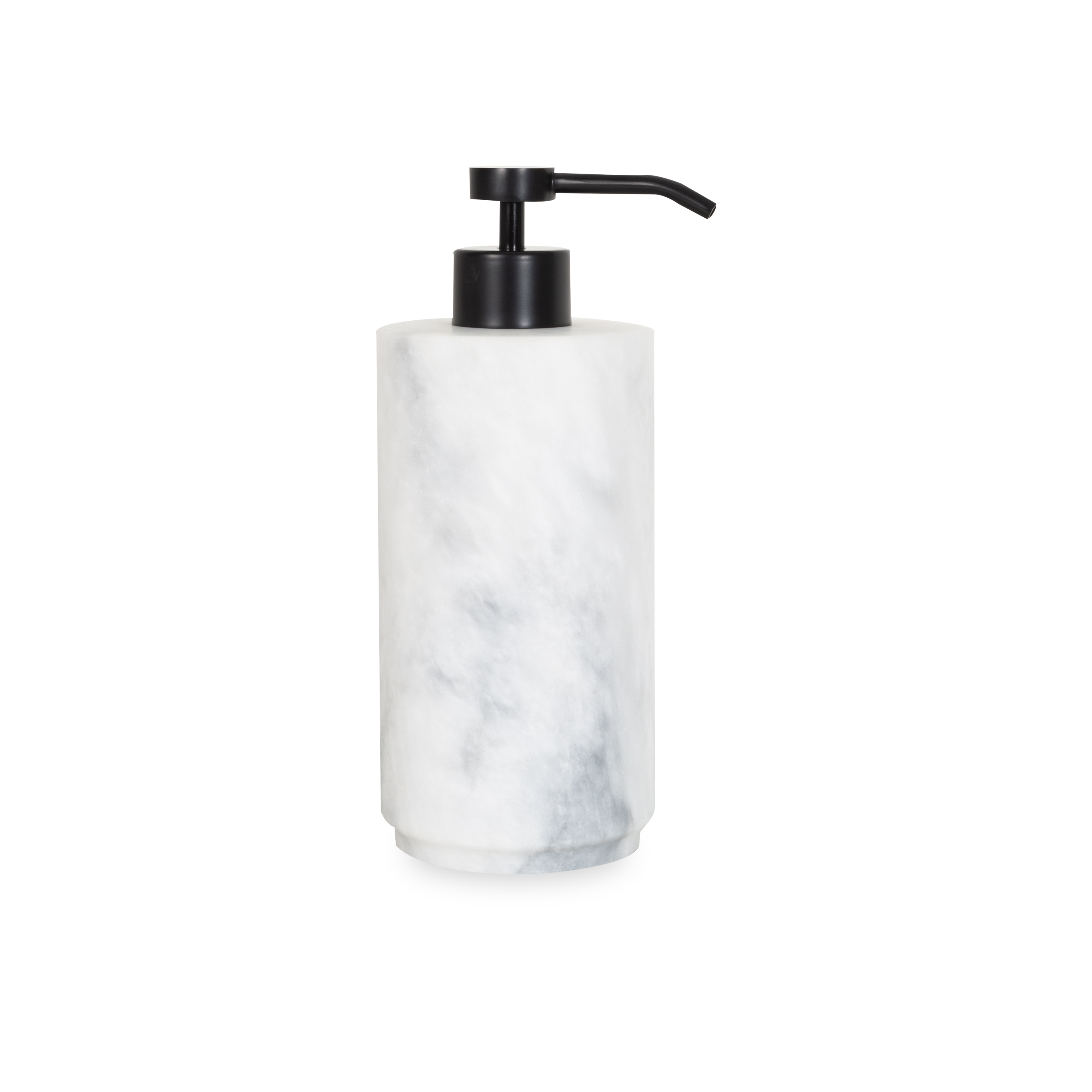A gorgeous white marble collection of bathroom essentials with a minimalist design.
