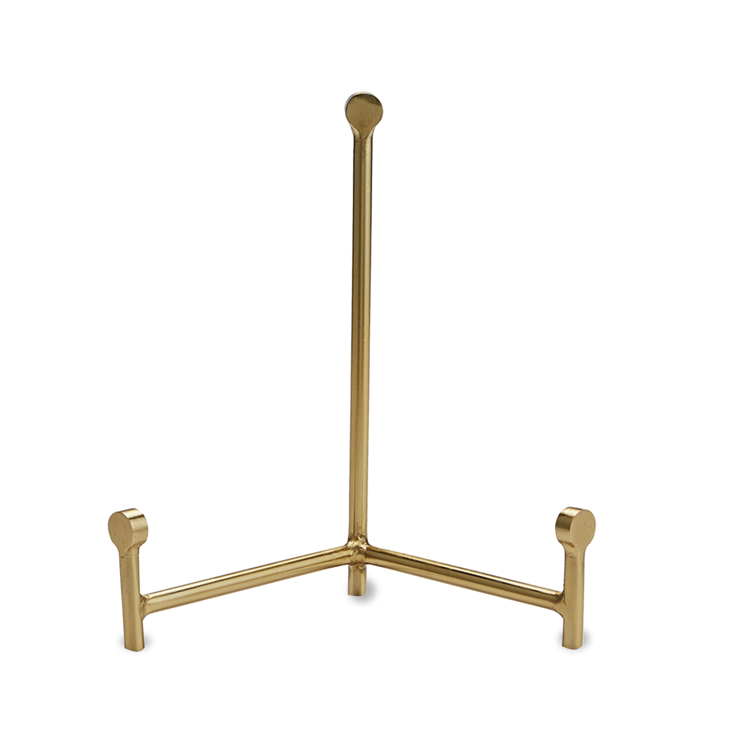 With its sturdy design%2C this black tripod stand is a great piece to showcase your unique plates and decorative trays.