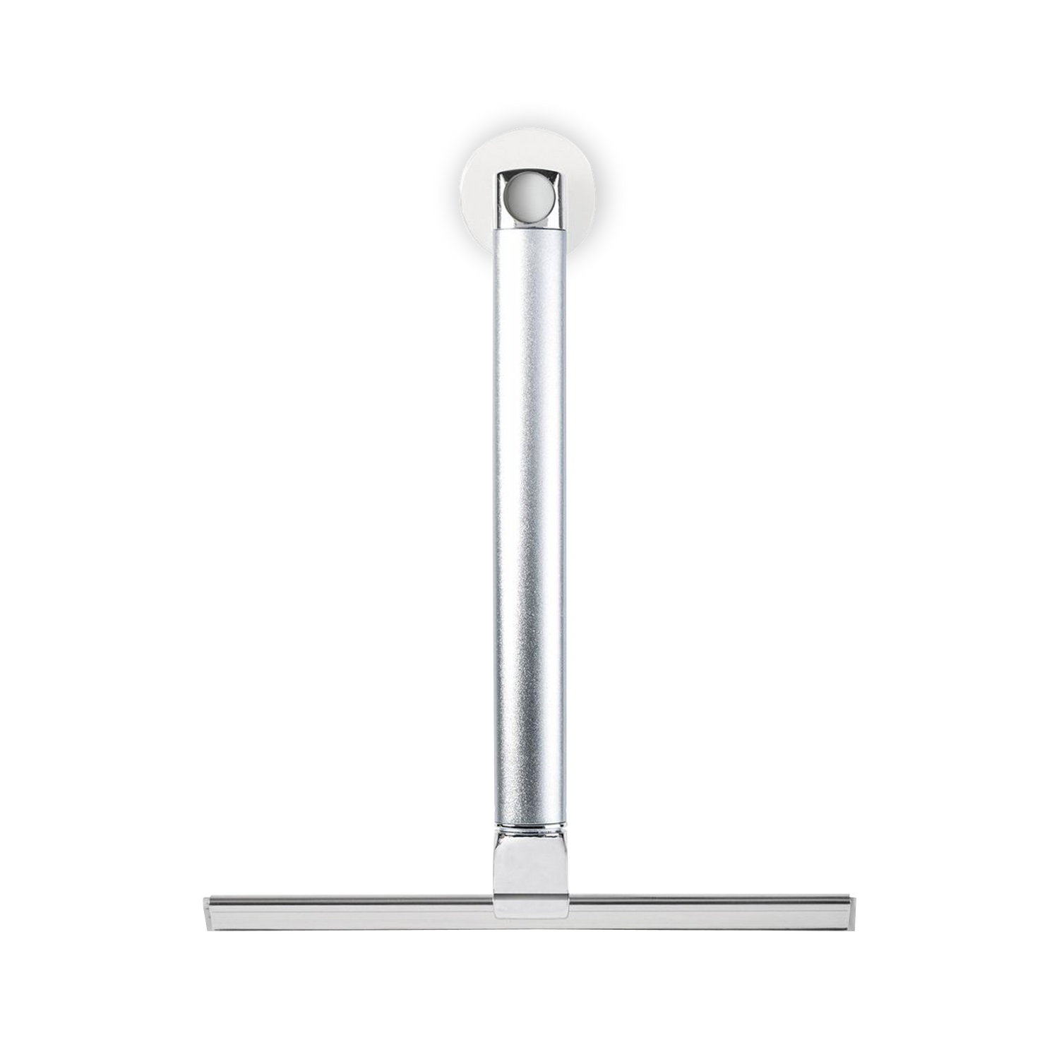 Ergonomically curved handle extends squeegee to 18%22 for hard to reach shower doors and enclosures.