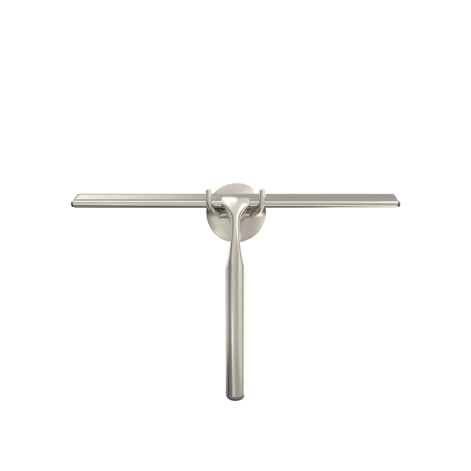 The Deluxe Extendable Squeegee features a long handle made of durable nickel-plated metal with an elegant%2C brushed finish and integrated non-slip cushion grip.