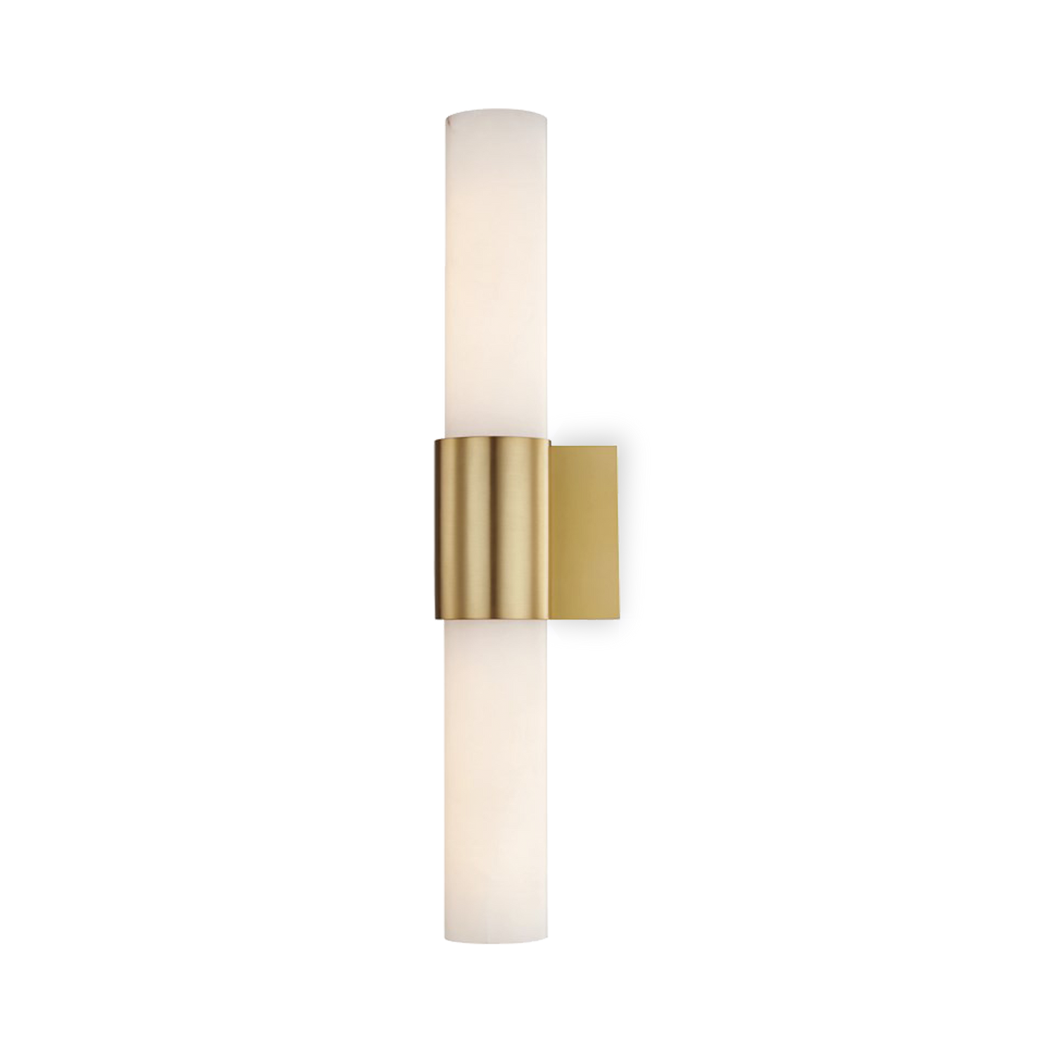 This beautifully crafted band of cast metal and alabaster is an attractive bath and vanity piece%2C providing plenty of soft illumination for self-care rituals.