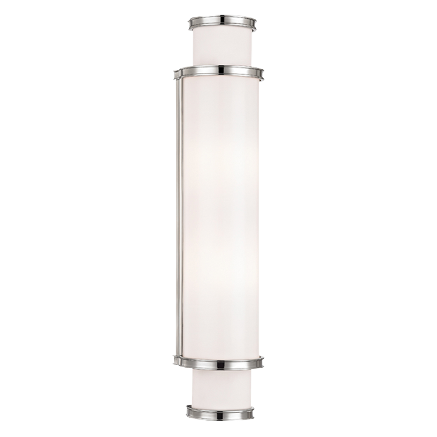 Malcolm offers a modern adaptation of an Art Deco-style lighting fixture of the sort you might see in old buildings in Manhattan.