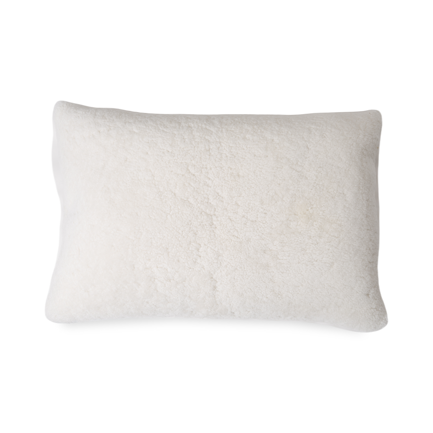 With a welcoming%2C soft exterior%2C the Sheepskin Pillow features a neutral beige tone on real sheepskin from Denmark.