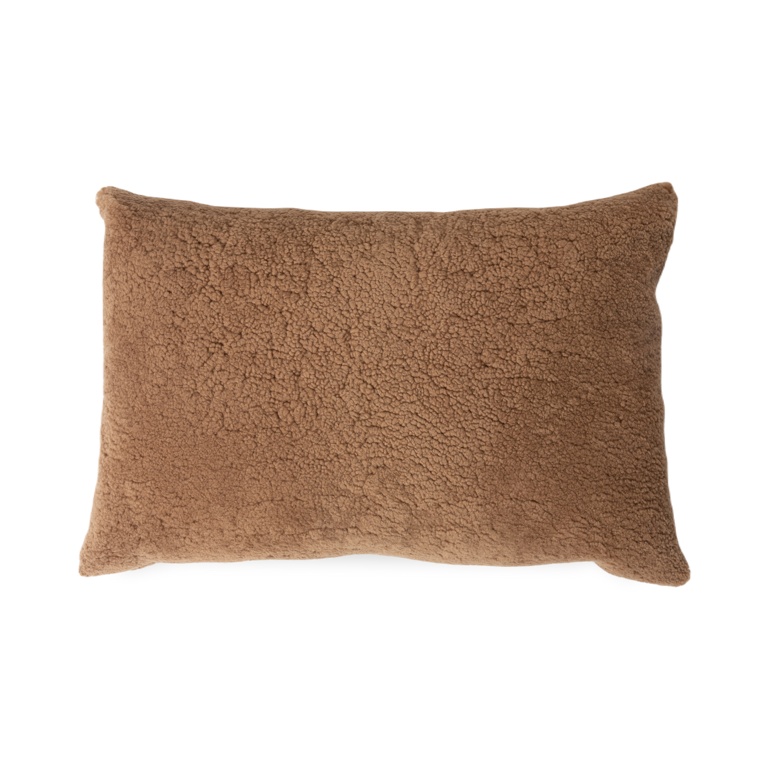 With a welcoming%2C soft exterior%2C the Sheepskin Pillow features a neutral brown tone on real sheepskin from Denmark.