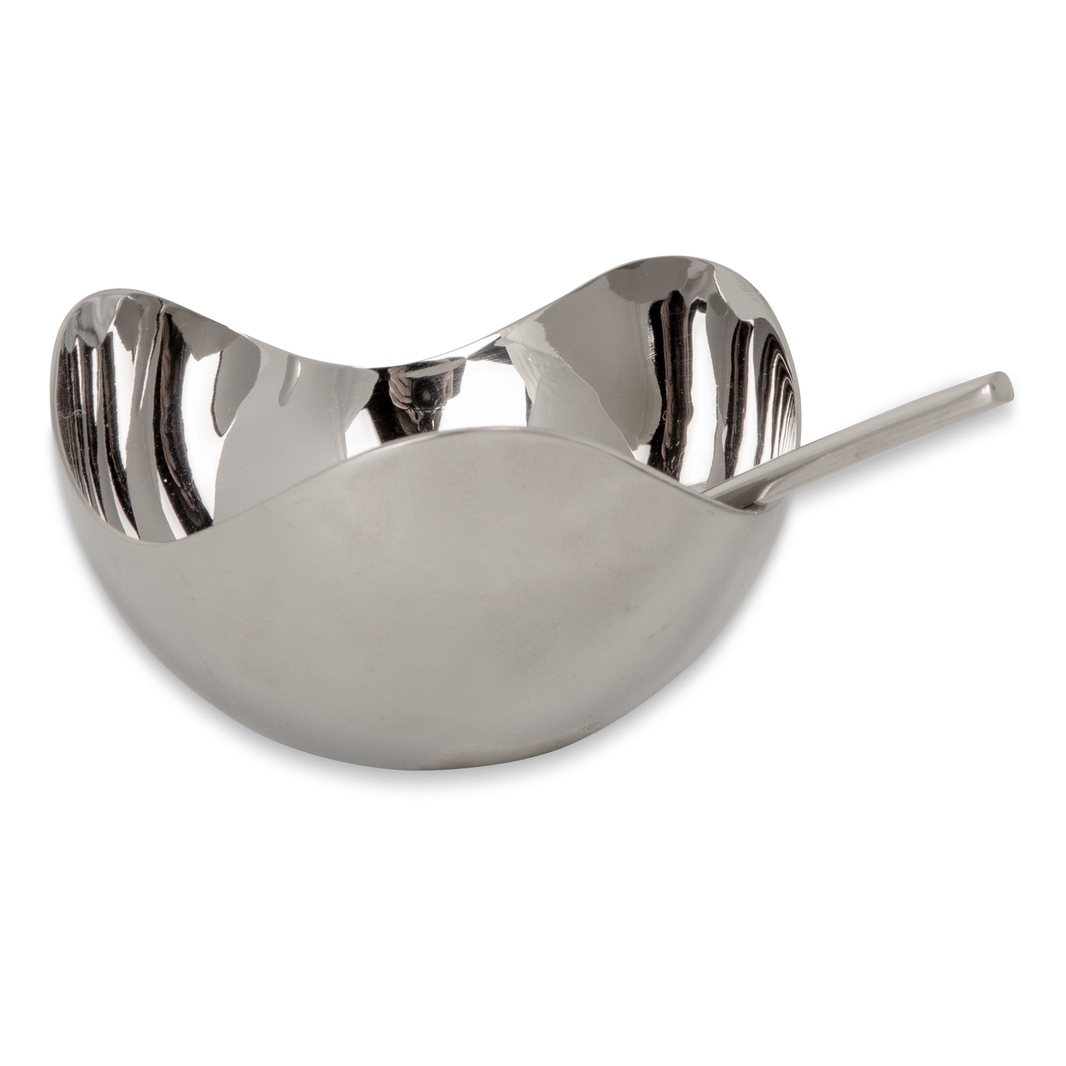 Inspired by the petals of Japanese cherry blossom%2C the Bloom salt cellar with its matching spoon is a masterclass in minimal Scandinavian design.