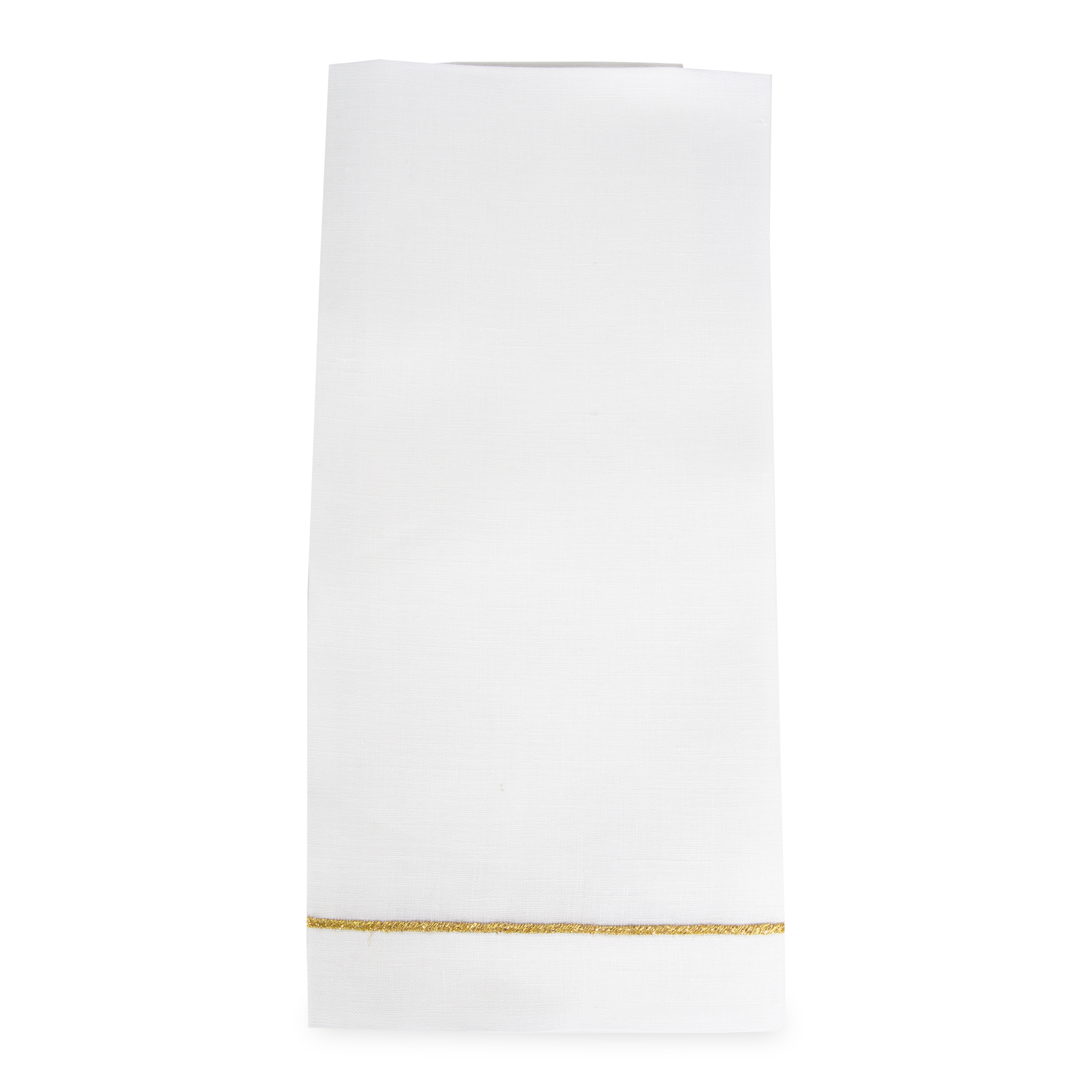 This 100% Linen Guest towel features a decorative embroidered accent.