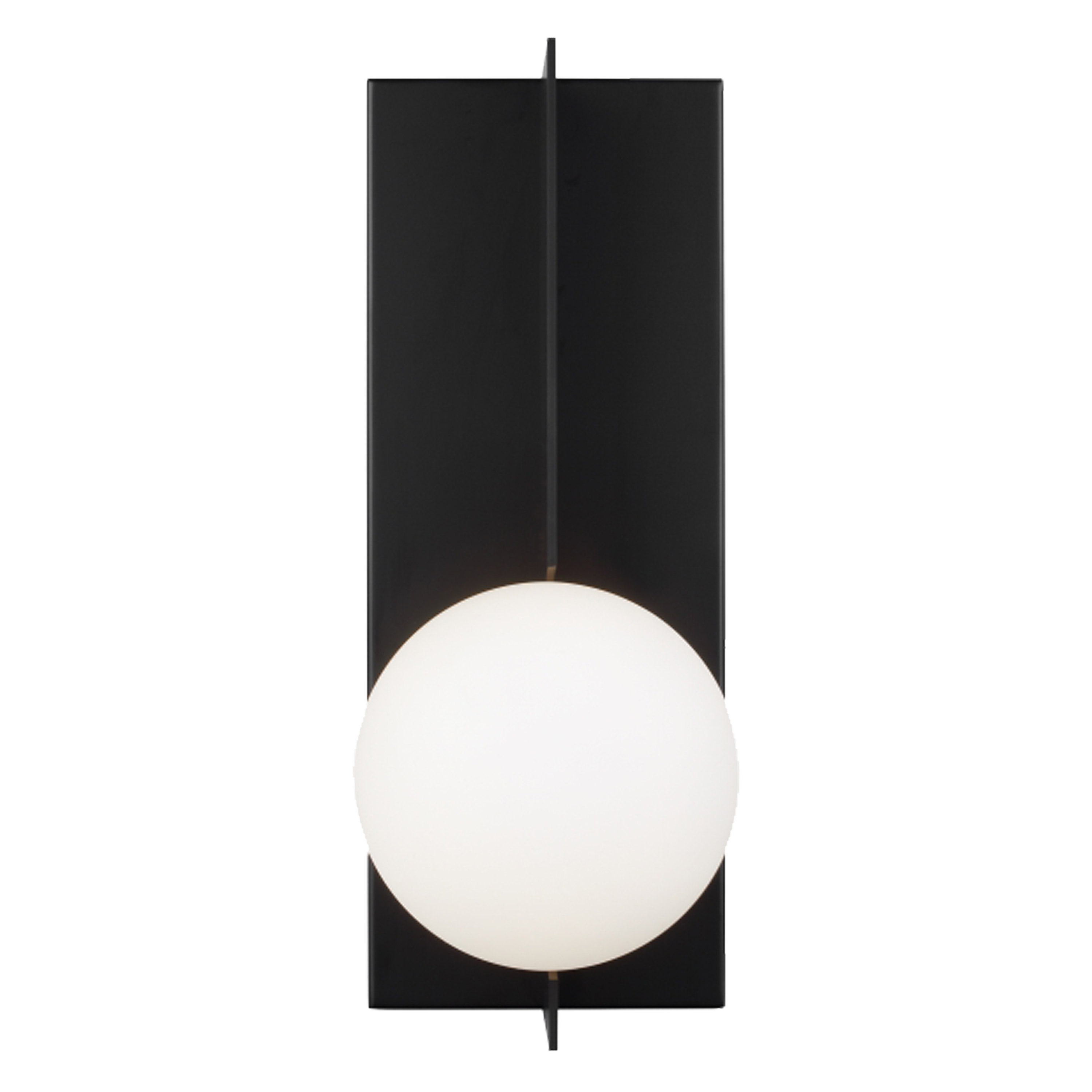 The Declan Wall Light was inspired by Mid-Century modern art with contrasting geometric shapes.