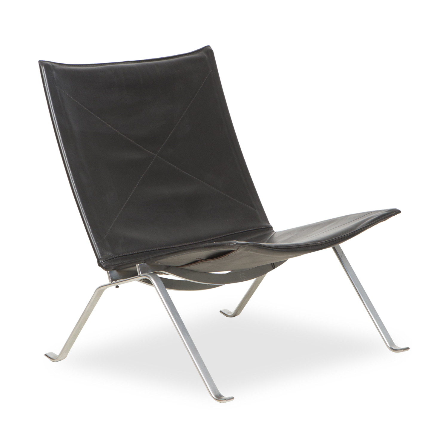 With a subtle silhouette that has become a genuine design classic%2C this PK22 Chair was designed by Poul Kjaerholm for Ejvind Kold Christensen%2C circa 1960s.