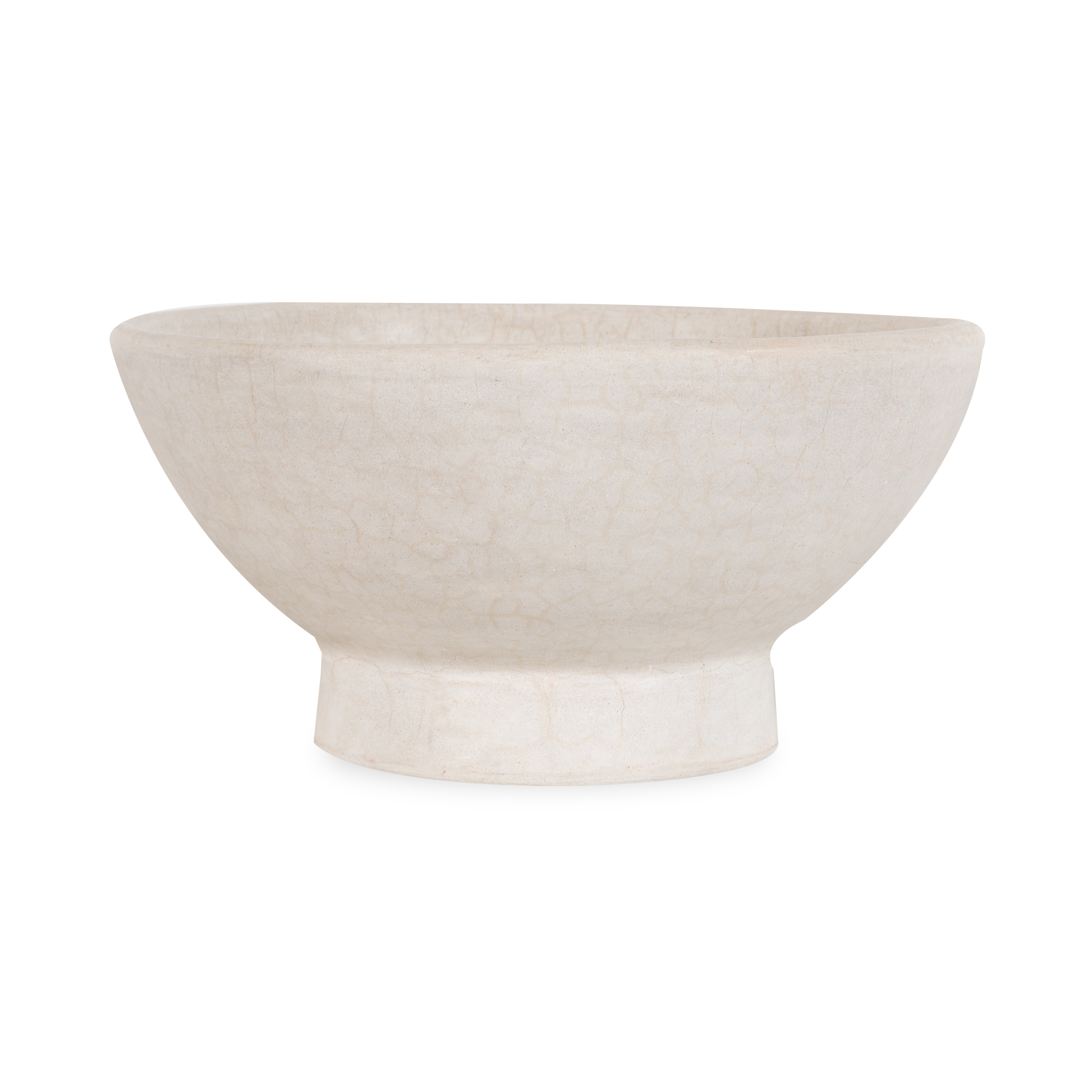 The Pedestal Bowl was hand sculpted by Moroccan artisans to give a unique and organic aesthetic.