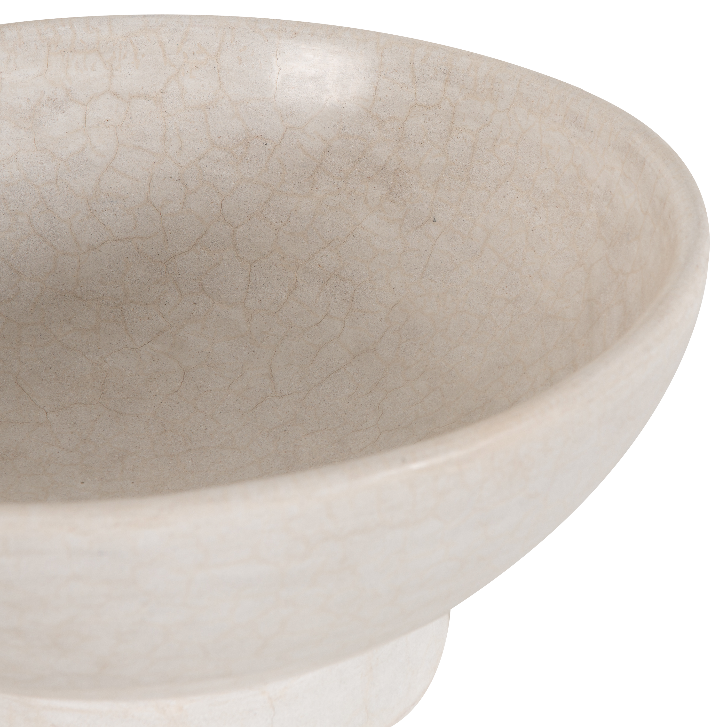 The Pedestal Bowl was hand sculpted by Moroccan artisans to give a unique and organic aesthetic.
