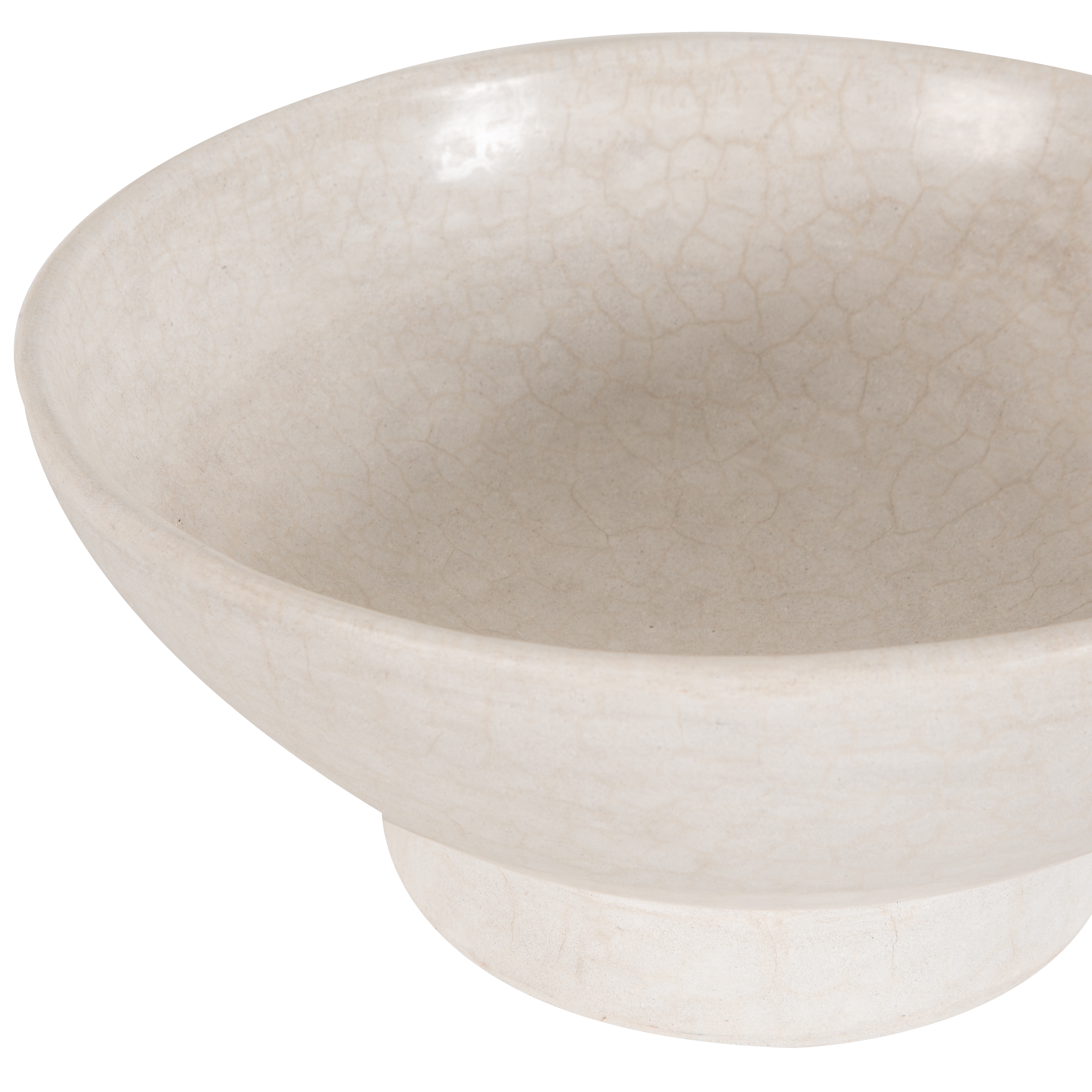The Pedestal Bowl was hand sculpted by Moroccan artisans to give a unique and organic aesthetic.