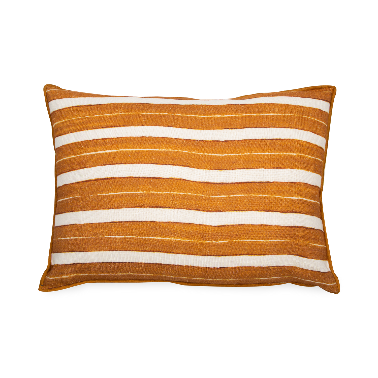 This Stripe Pillow is made with a naturally soft yet firm linen.