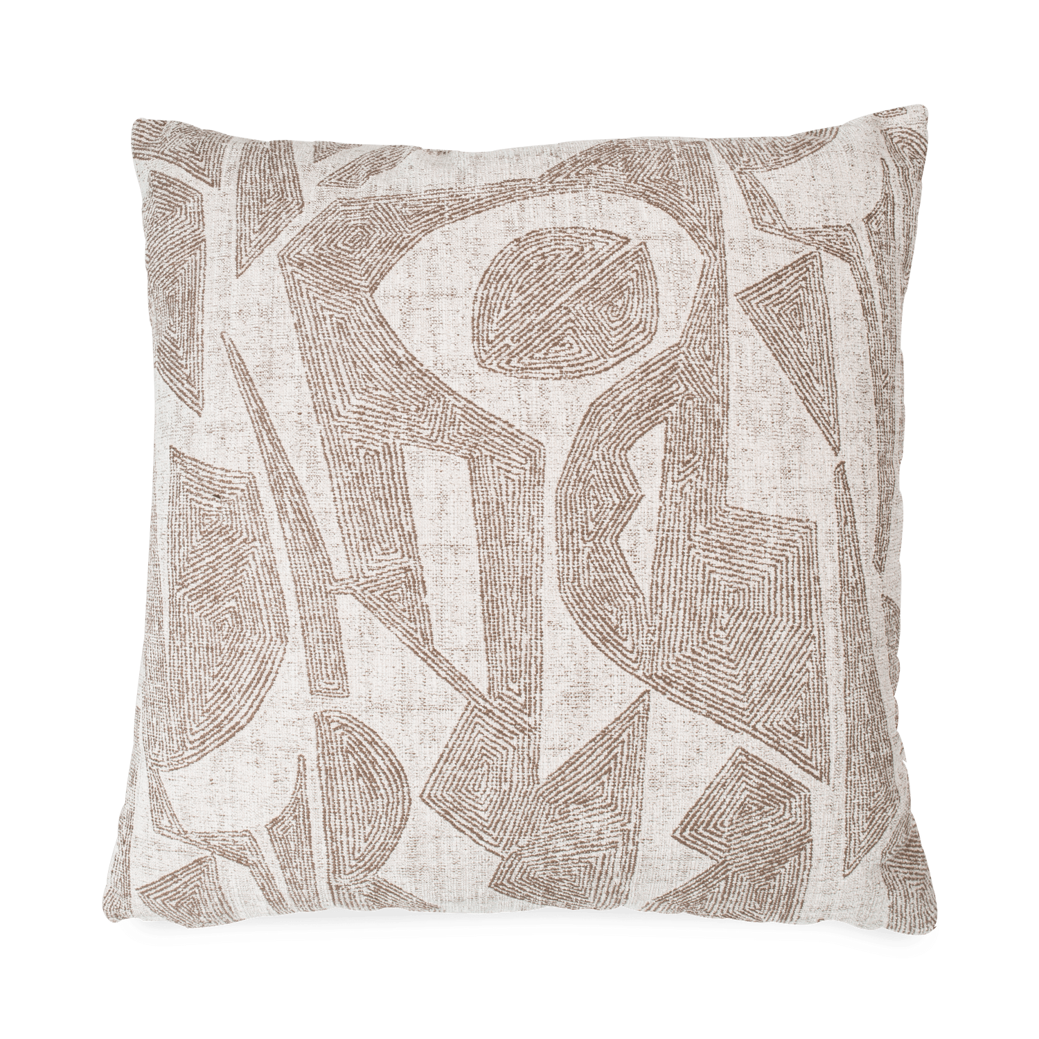 With a focus on textural appeal and pleasant tonality%2C the Artefact Pillow has a beautifully woven texture and an abstract design that mixes elements of straight lines and topograp
