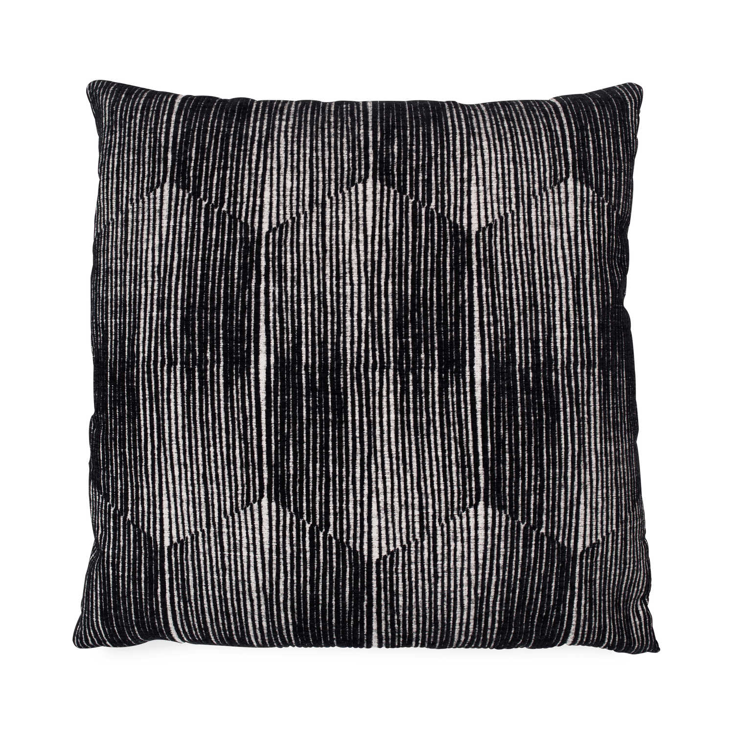 Effortlessly soft and elegant%2C the Waves Pillow has a fluffy body that encourages a pleasant feel and a gorgeous striped design.