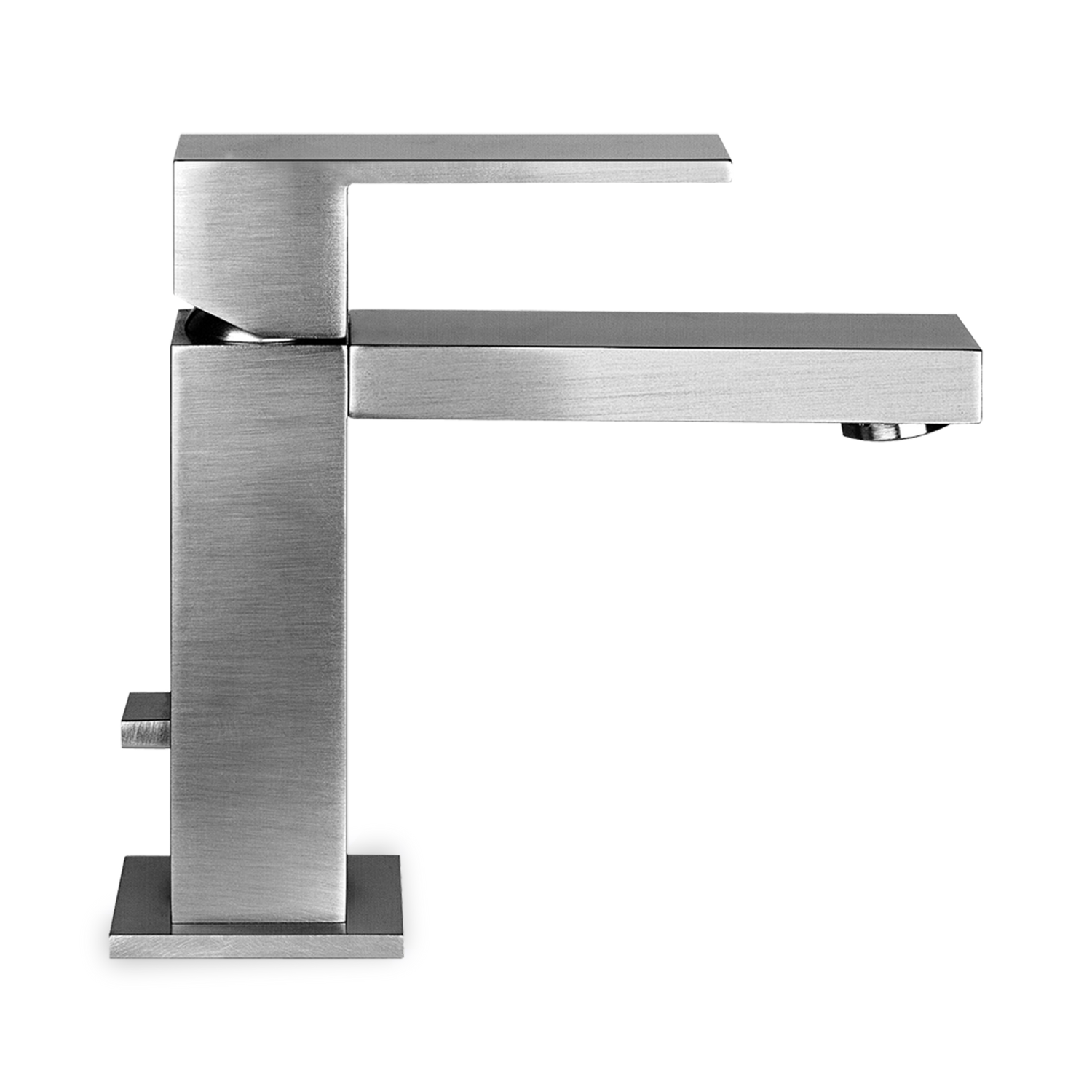 The Rettangolo faucet is a modern%2C sophisticated%2C basin faucet with sleek%2C defined edges and single-lever operation.