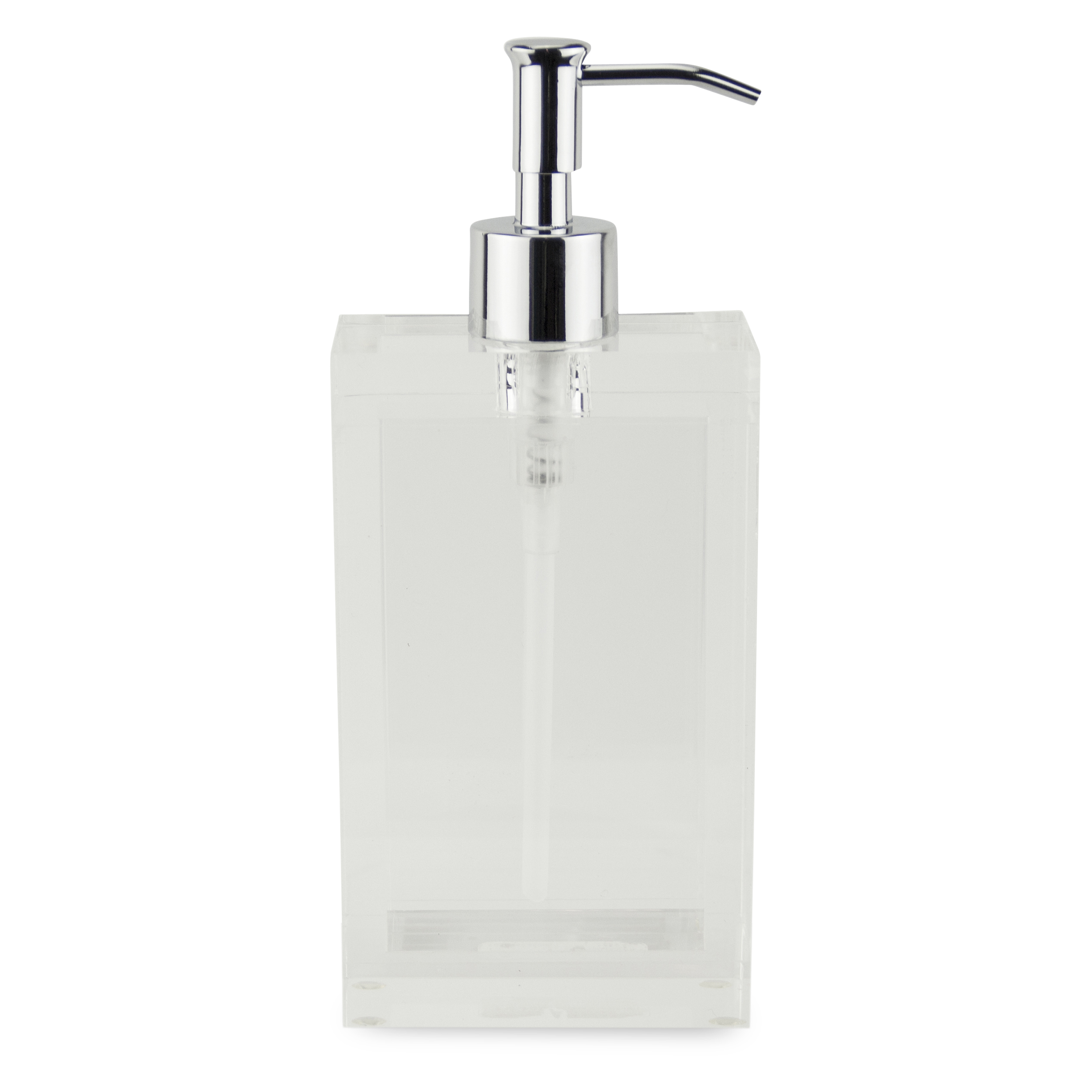 The Platinum Collection is made of transparent lucite and features a chic and modern style.