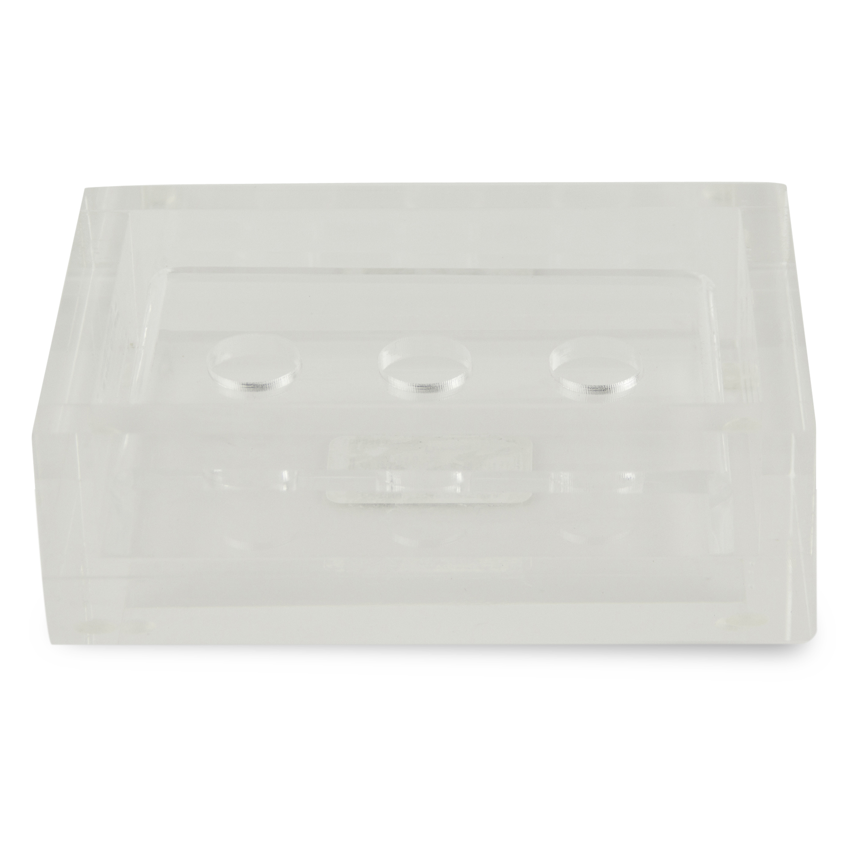 The Platinum Collection is made of transparent lucite and features a chic and modern style.