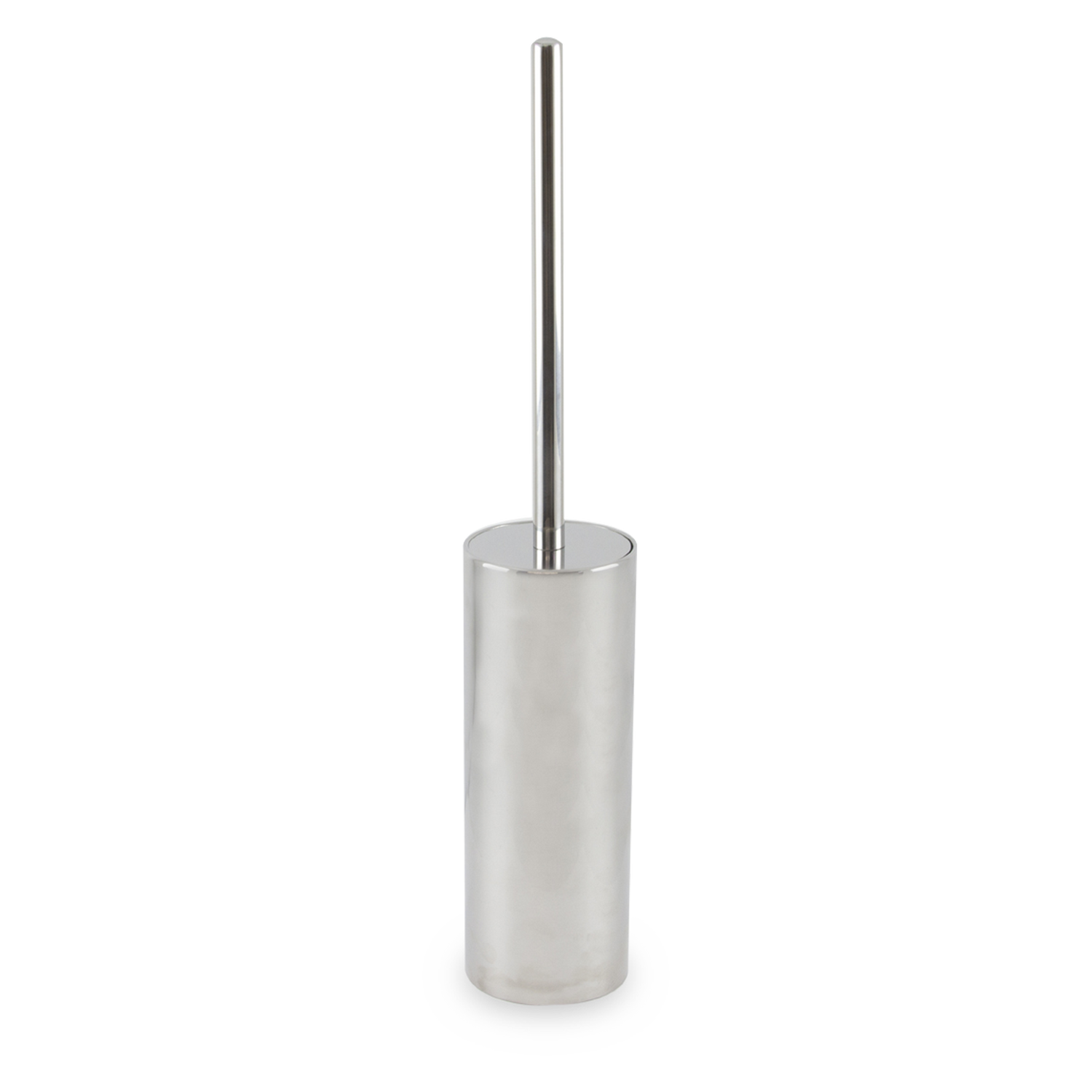 The Annex Toilet Brush features a polished chrome construction%2C a durable brush and a sleek design.