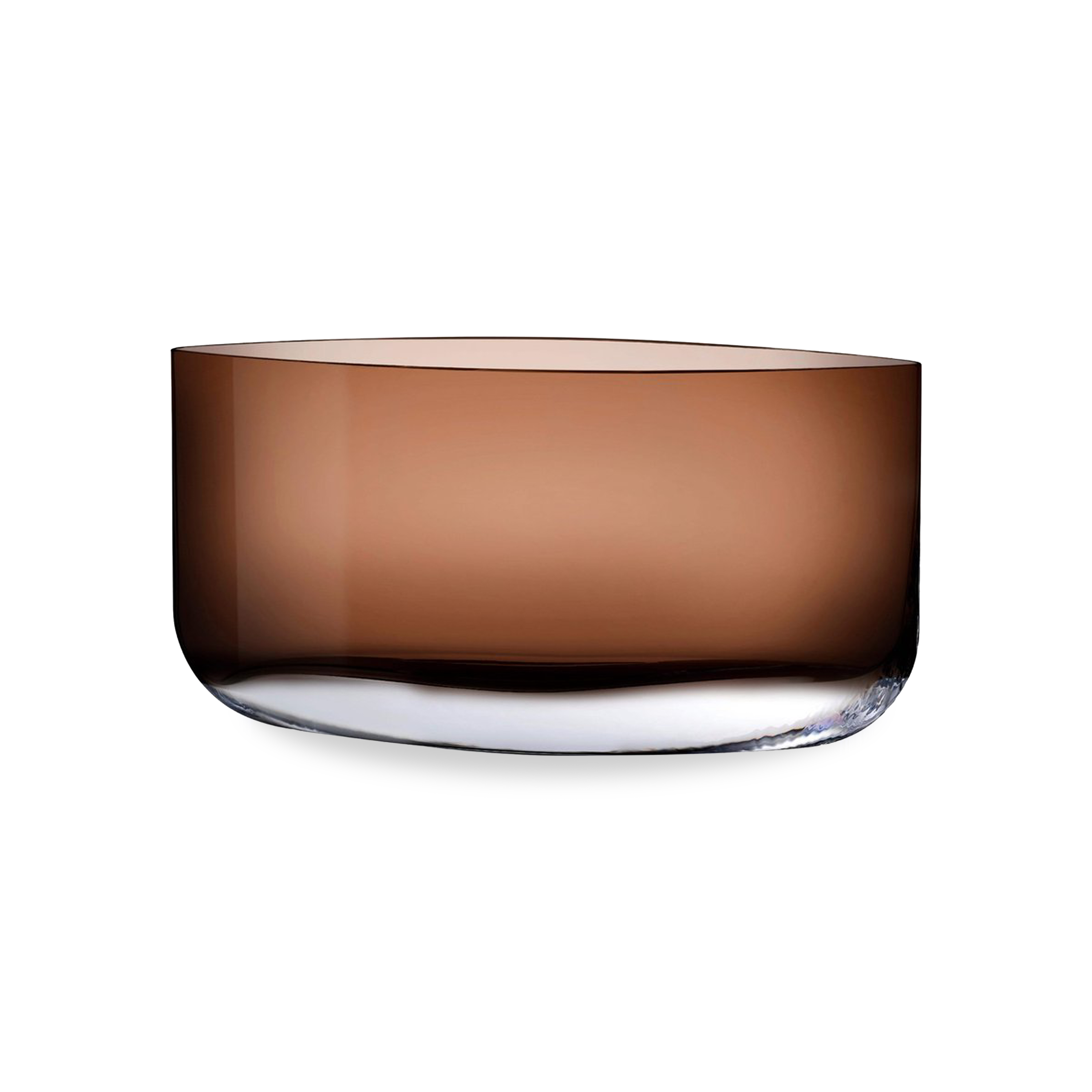 The elegant silhouette of these vases are sculpted from lead-free crystal - distinct for its sharp lines, smooth curves and transparent caramel colour.