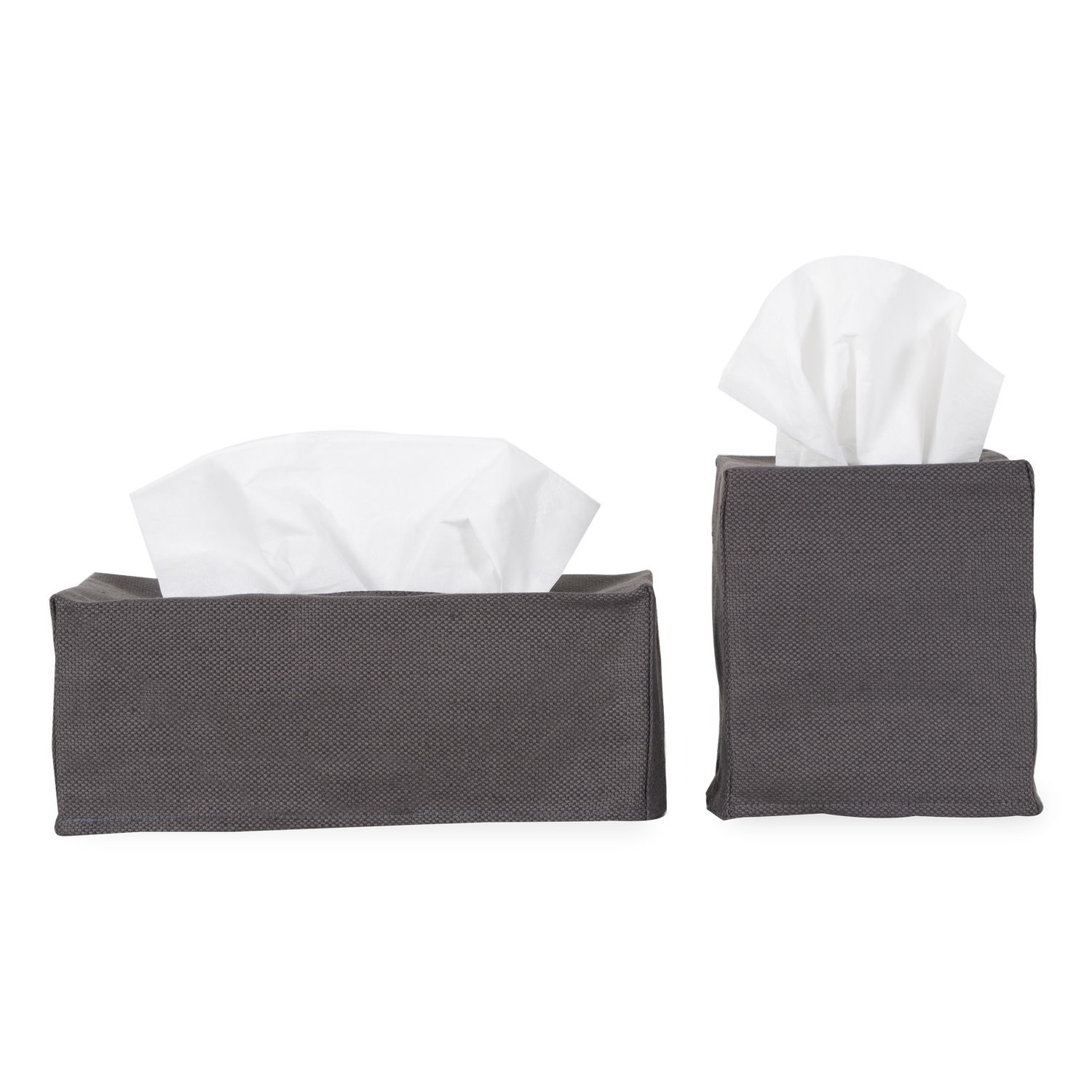 Using a beautiful 100%25 linen%2C The Linen Tissue Box Cover provides a neutral palette to any tissue box%2C which improves on stylistic decisions for any countertop or nightstand.
