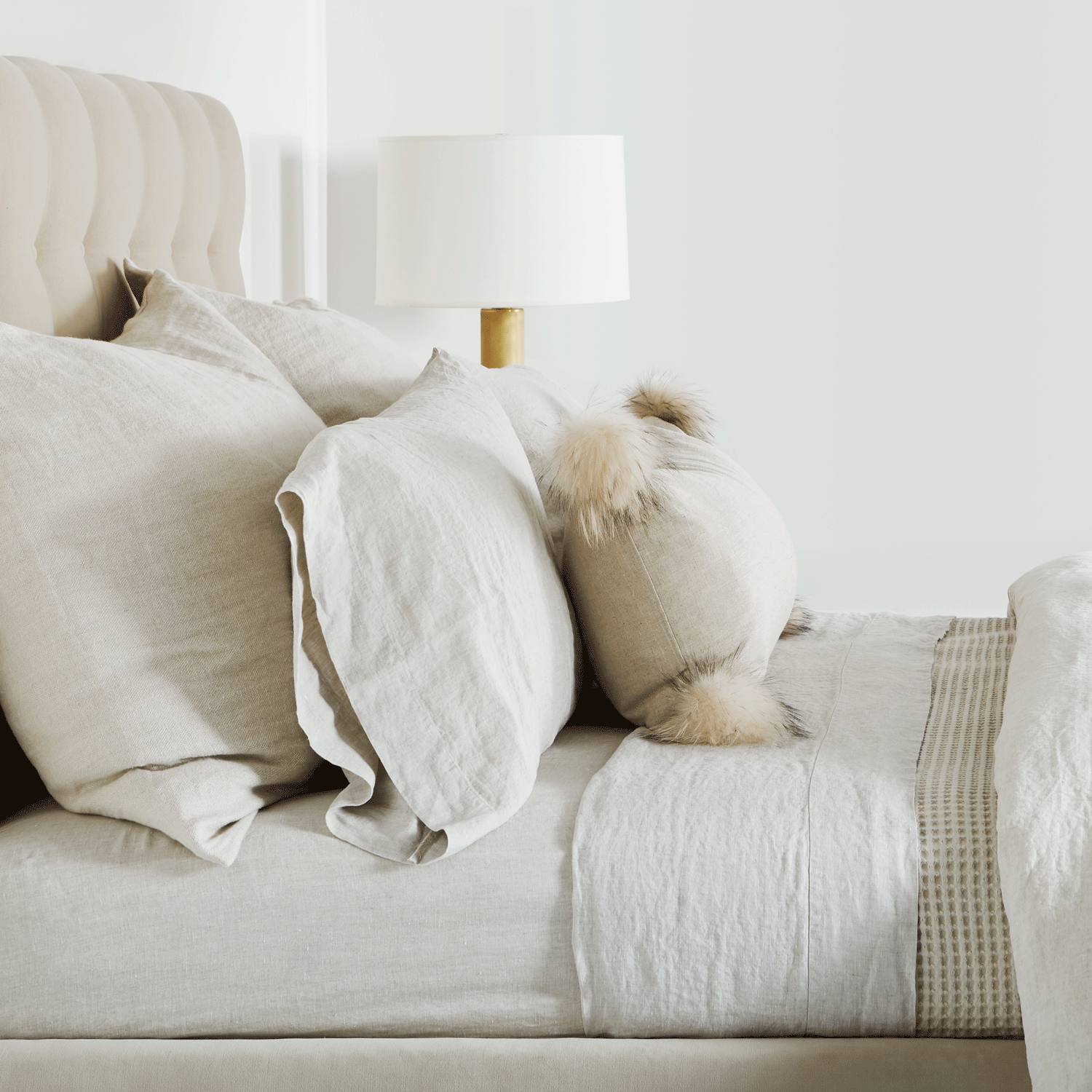 Produced in Italy exclusively for Elte from Belgian linen that is stonewashed for a natural distressed and vintage look%2C our Vintage Washed Linen is great for everyday use%2C providi