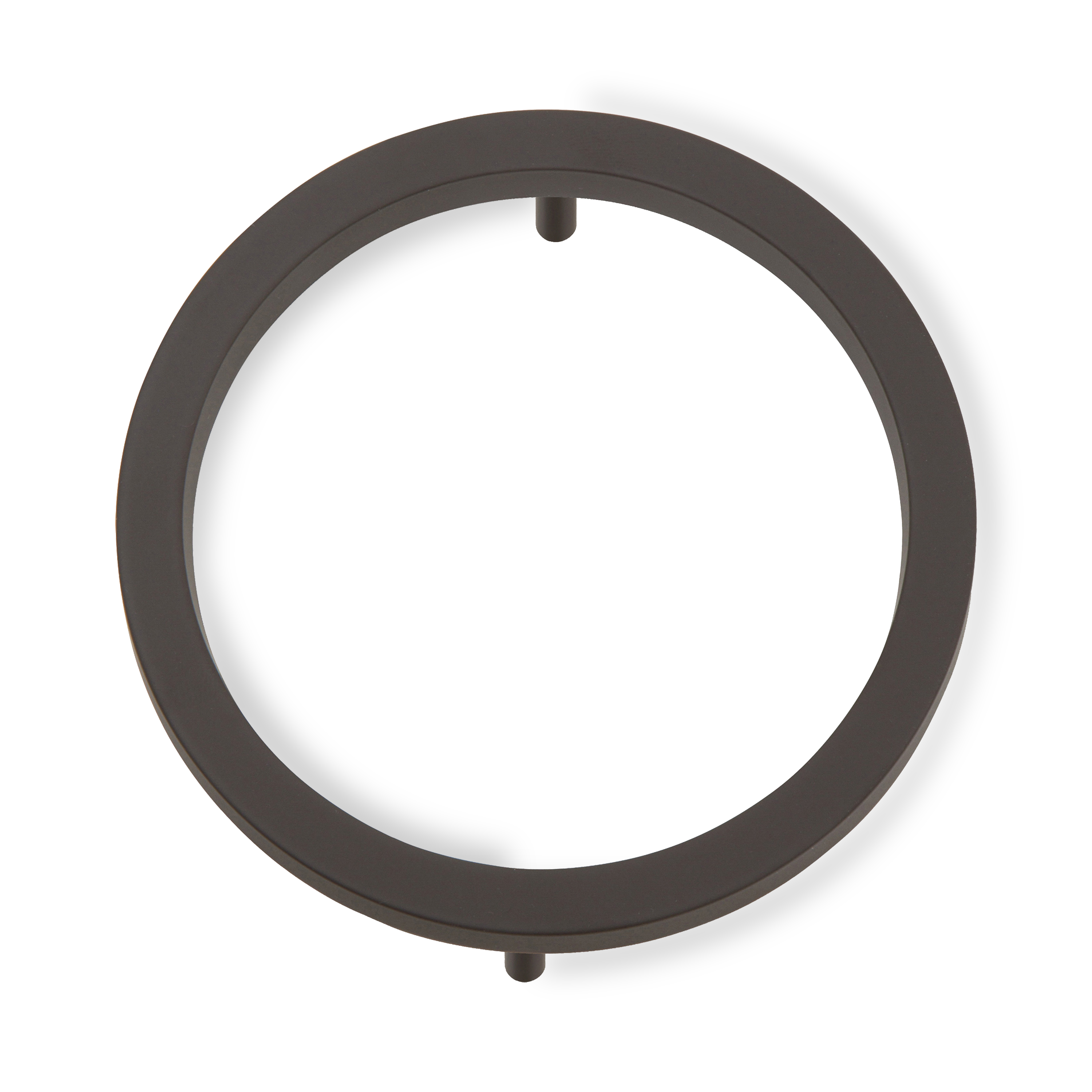 A seamless oil rubbed bronze house number written in a narrow and modern font.