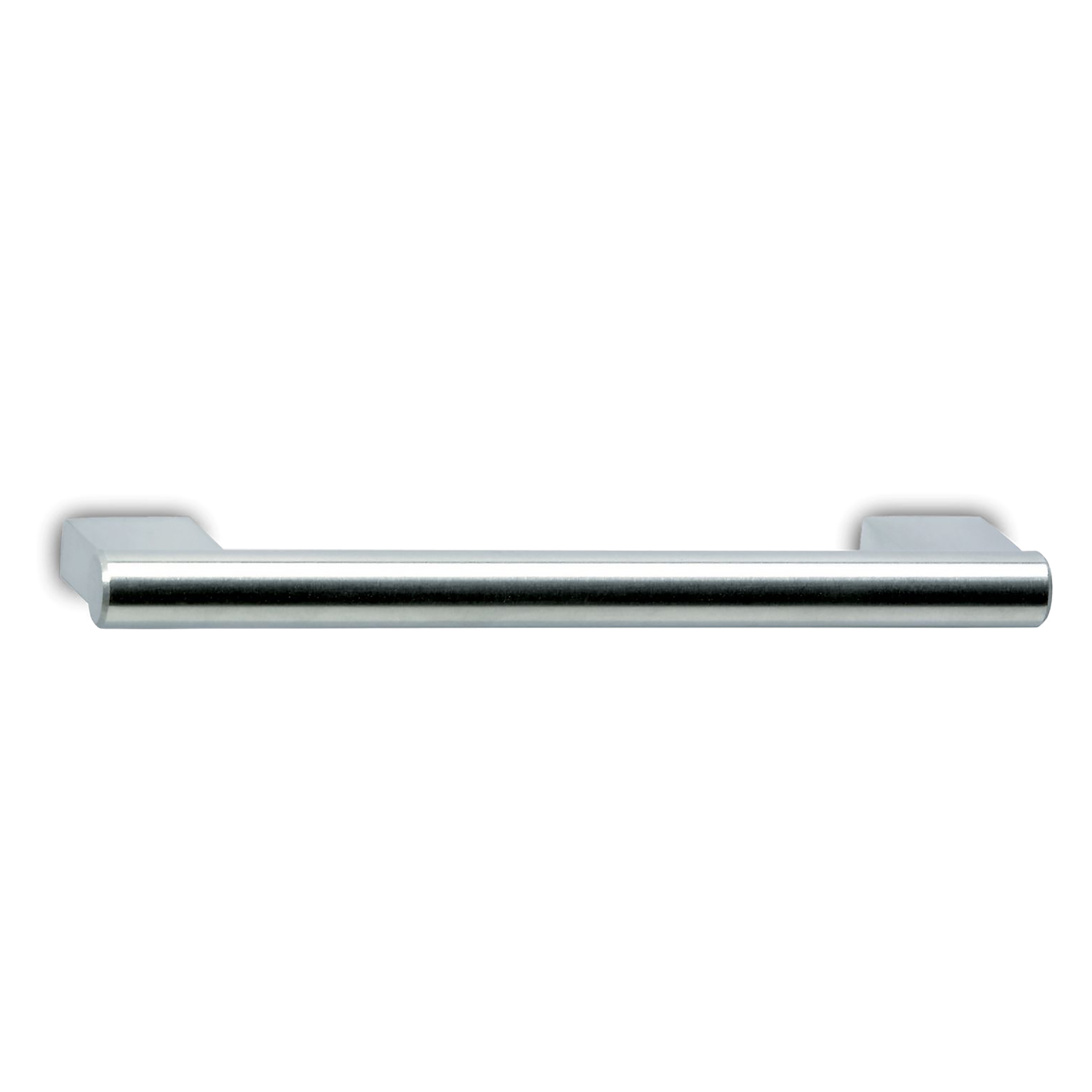 A seamless modern pull with a rounded handle and square corners.