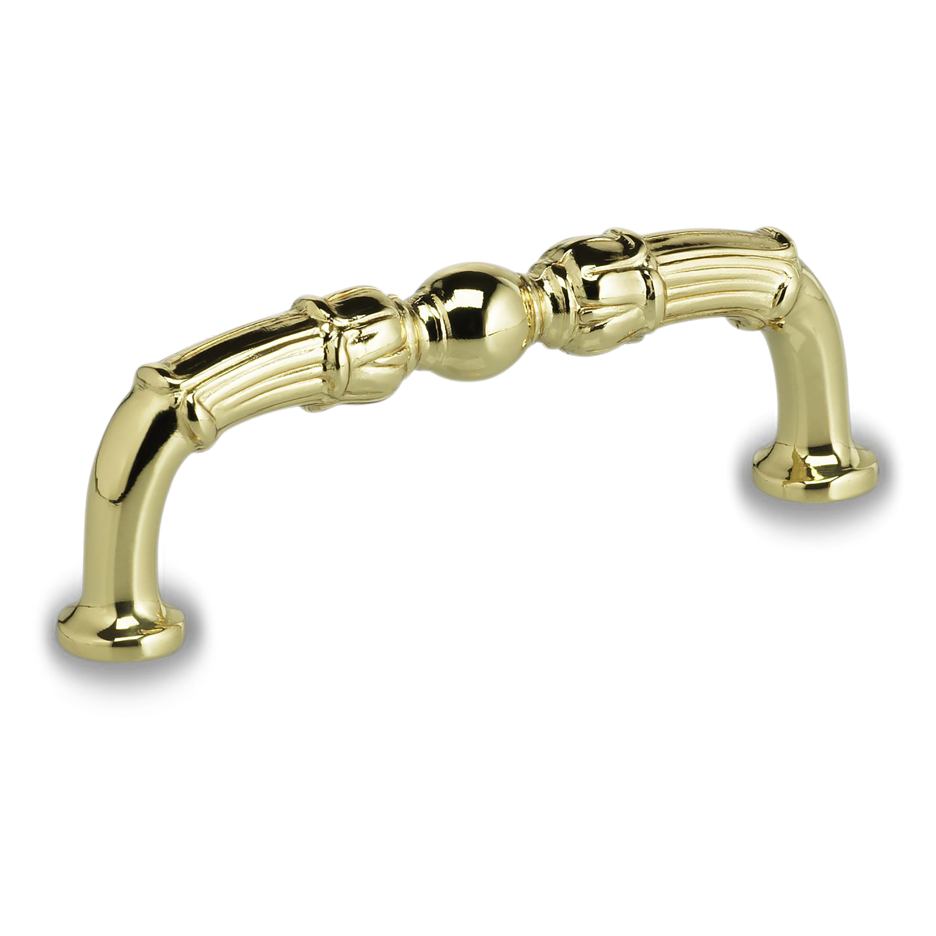 A glamorous, traditional pull with ornate detailing- Projection: 1-3/8"-Length Centre to Centre: 3"